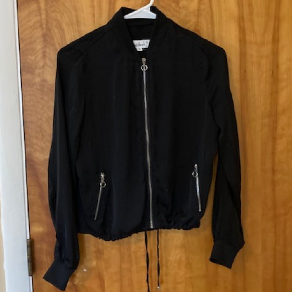 Lightweight Black Bomber Jacket (3 for $12)
